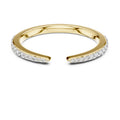 Open-Ended Pavé Band Statement Ring Yellow Gold