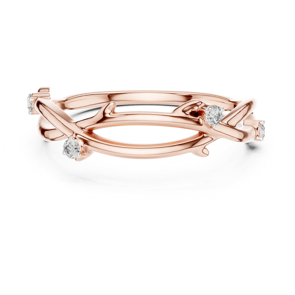 Enchanted Twig Minimalist Ring Rose Gold