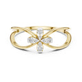 Infinity Blossom Statement Ring Yellow Gold