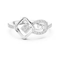 Infinity Square Statement Ring White Gold