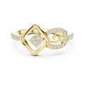 Infinity Square Statement Ring Yellow Gold