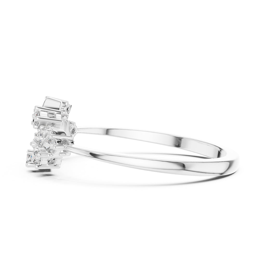 Celestial Cluster Statement Ring White Gold