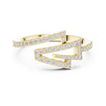 Delta Geometric Statement Ring Yellow Gold