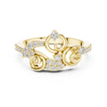 Filigree Swirl Statement Ring Yellow Gold