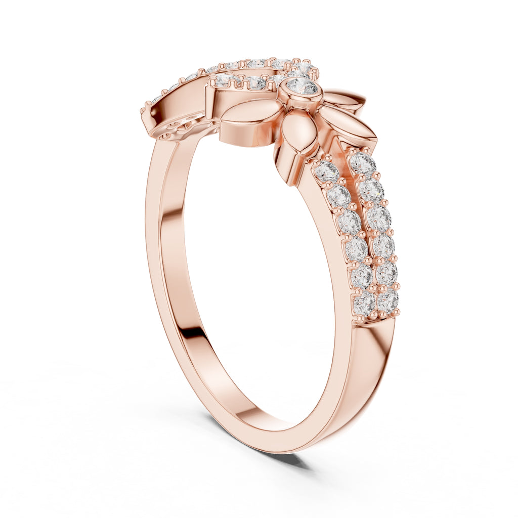 Blossom Infinity Statement Ring Rose Gold