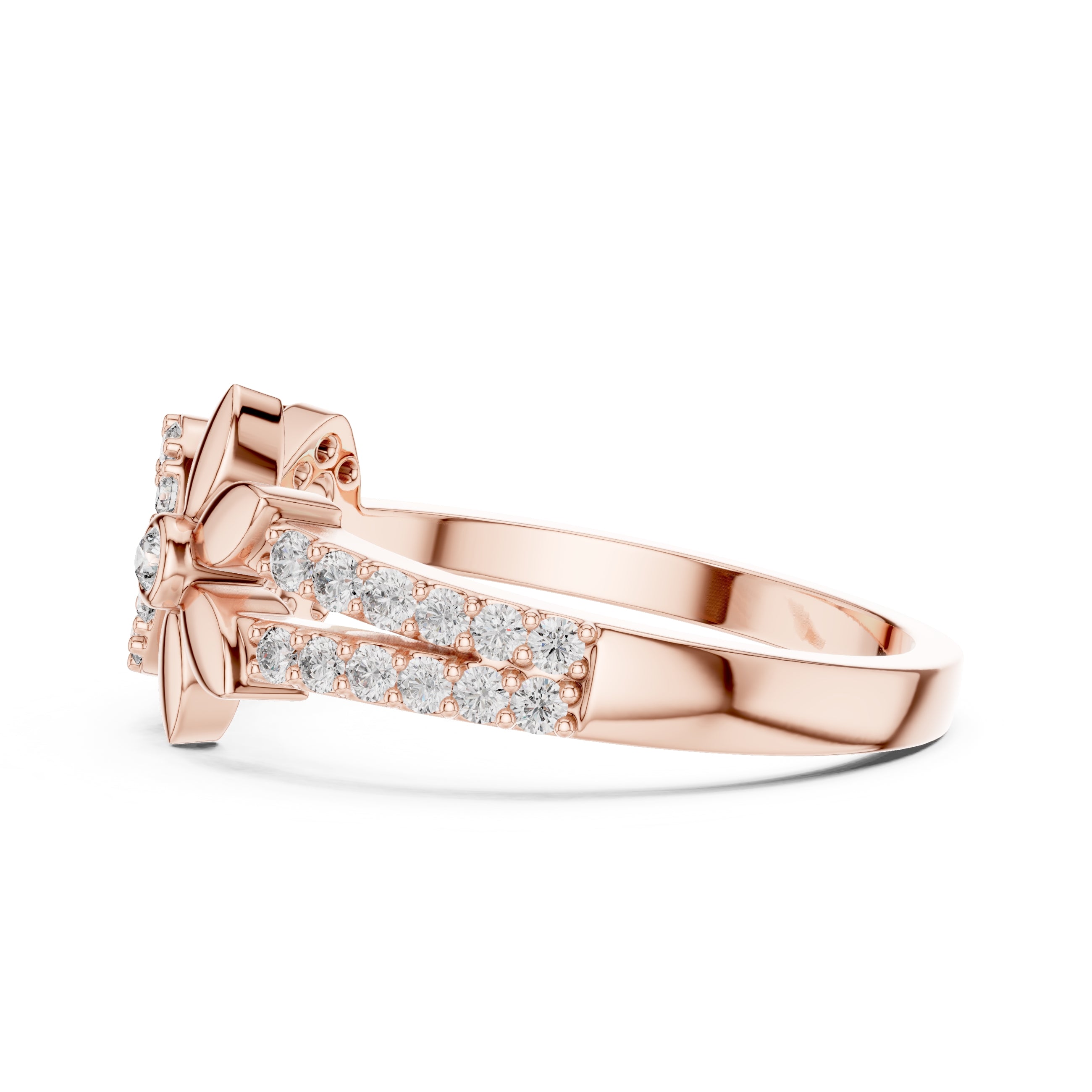 Blossom Infinity Statement Ring Rose Gold