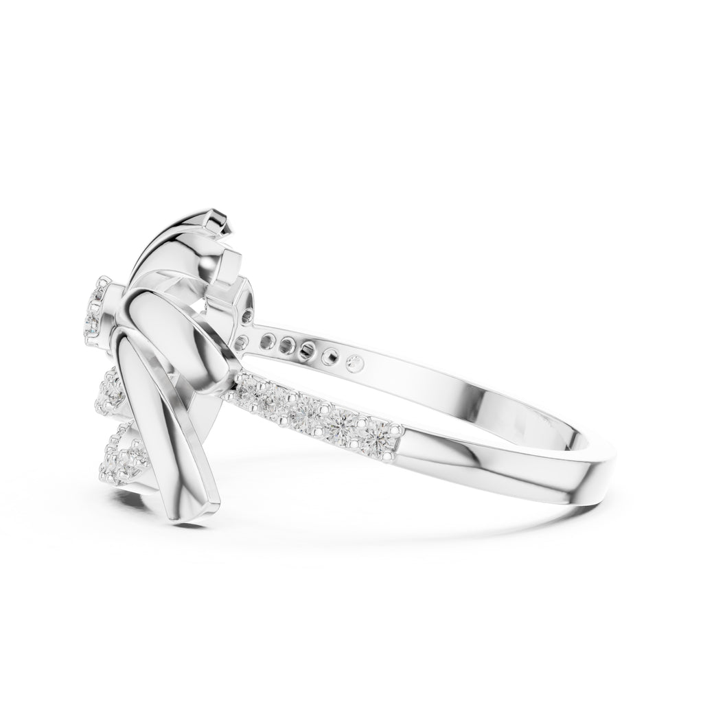 Radiant Fanfare Statement Ring White Gold