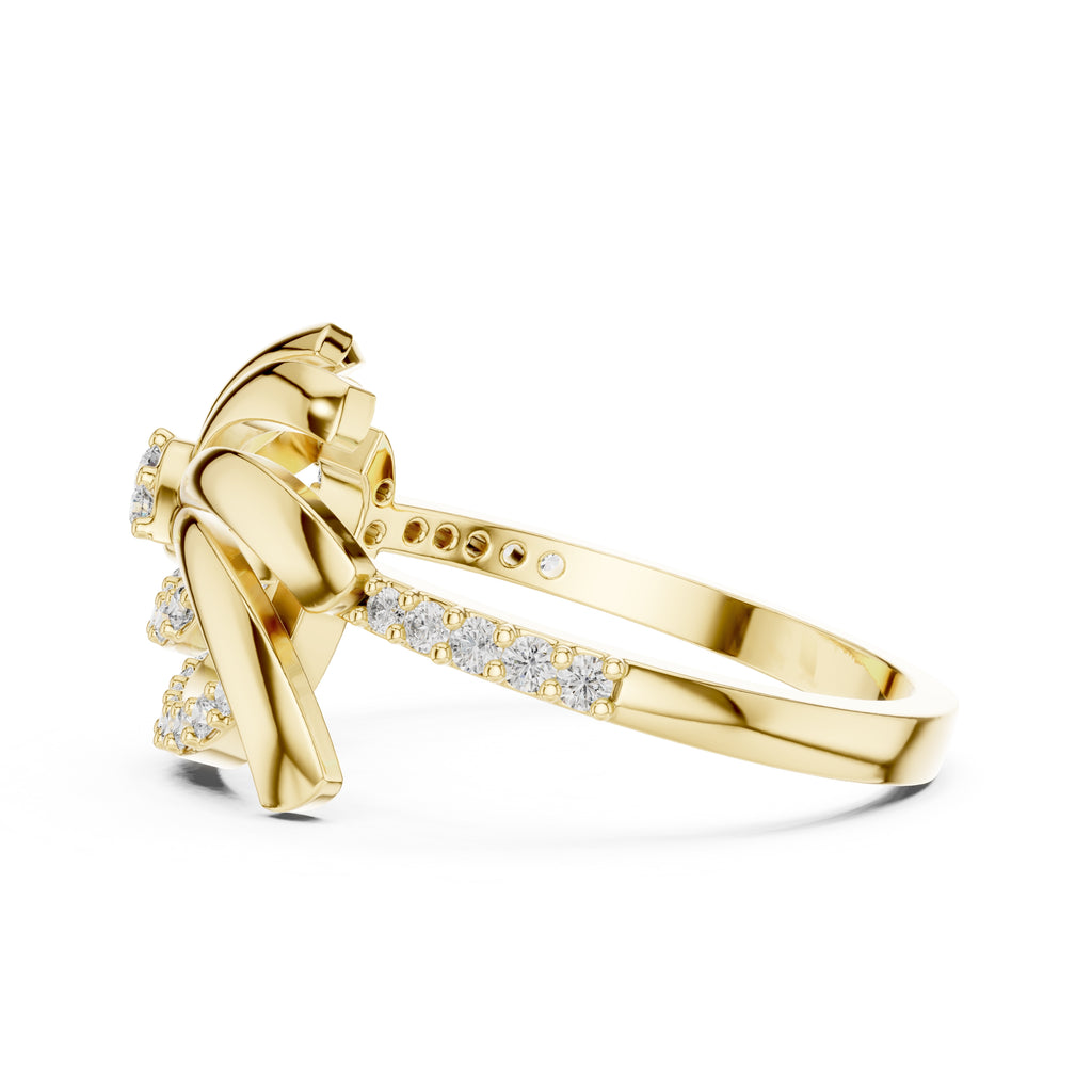 Radiant Fanfare Statement Ring Yellow Gold