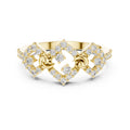 Rhombus Flourish Statement Ring Yellow Gold