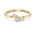 Asymmetric Constellation Minimalist Ring Yellow Gold