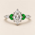 2.00 Ct Marquise Leaf Ring 2ct White Gold