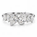 Aurelia Six Pear Lab Grown Diamond Ring 1ct White Gold