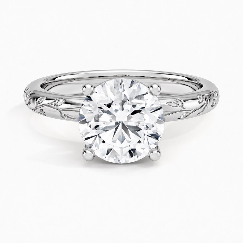 The Enchanted Vine Lab Grown Diamond Engagement Ring White Gold